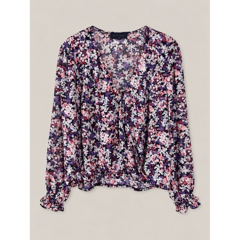 Sanctuary Womens Floral Blouse Large Bohemian